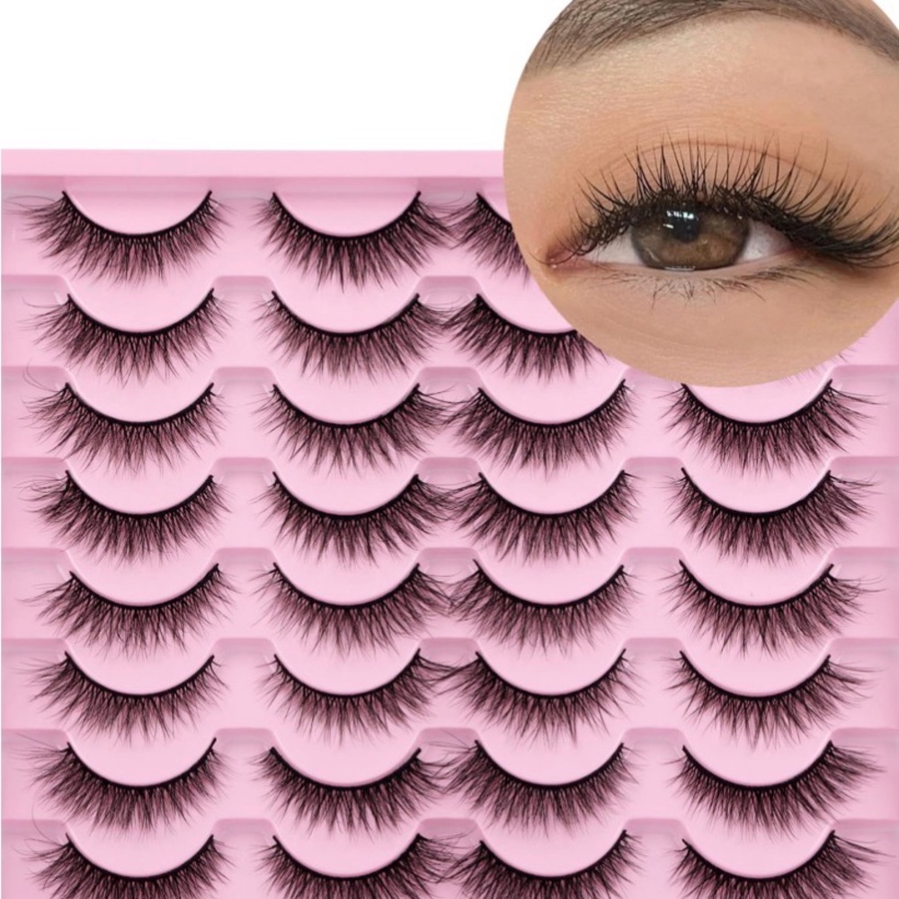 Black False Eyelashes  CATEYE - wispy Natural Volume Lash Multipack 16 pairs